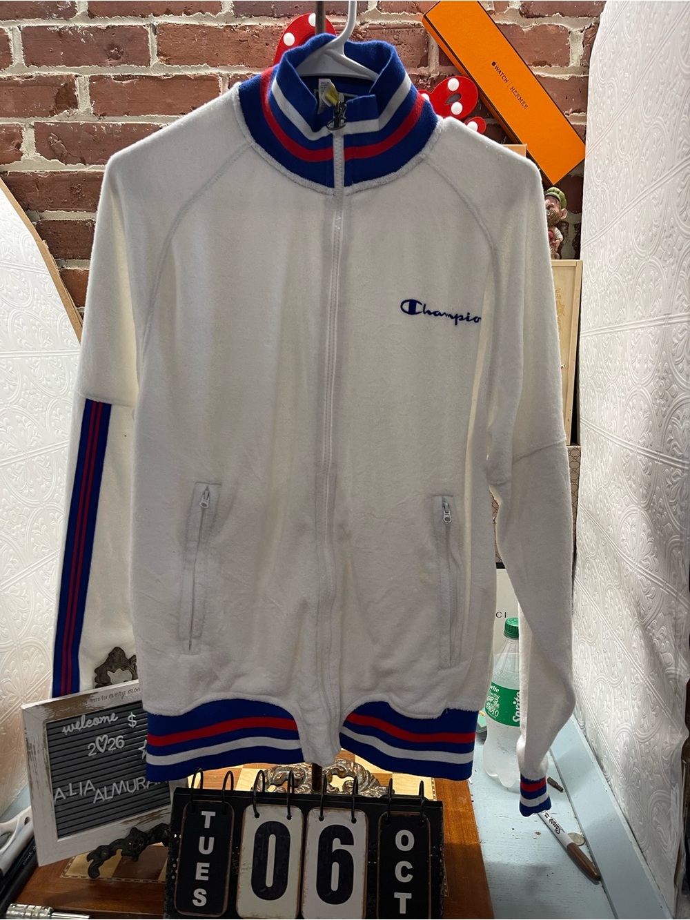 Vintage Champion fleece full zip fleece jacket